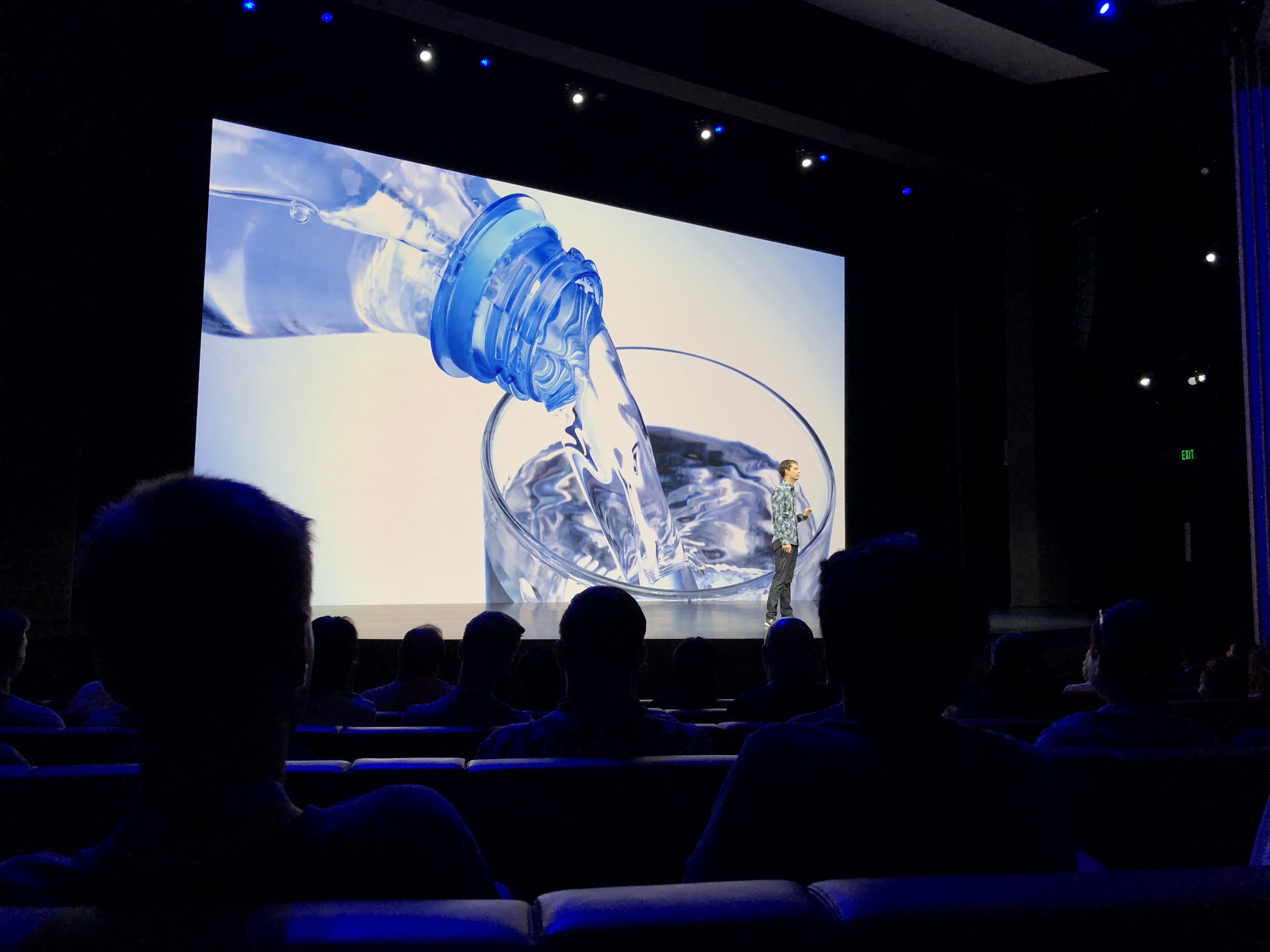 Inside the Steve Jobs Theater: Drink Water